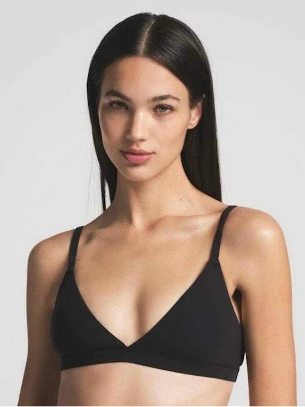 SKIMS Fits Everybody Black Triangle Bralette XL NWOT